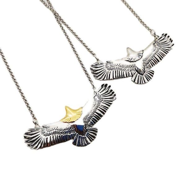 pendant necklaces 2 tone mens chic flying eagle necklace fashion 316l stainless steel animal jewelry men cool, Silver
pendant necklaces 2 tone mens chic flying eagle necklace fashion 316l stainless steel animal jewelry men cool, Silver