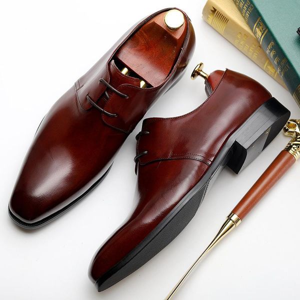 dress shoes handmade italian men genuine leather mens oxfords formal office derby lace up party wedding for f16, Black
dress shoes handmade italian men genuine leather mens oxfords formal office derby lace up party wedding for f16, Black