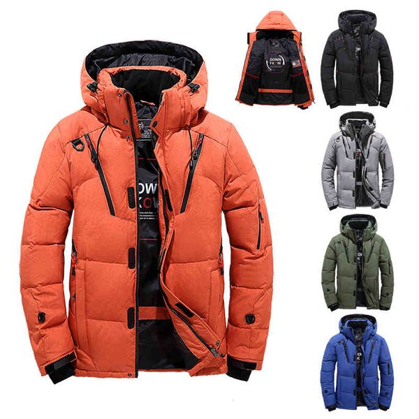 2021winter warm coat white duck parka puffer stand thick hat overcoat fashion down et men, Black;white
2021winter warm coat white duck parka puffer stand thick hat overcoat fashion down et men, Black;white
