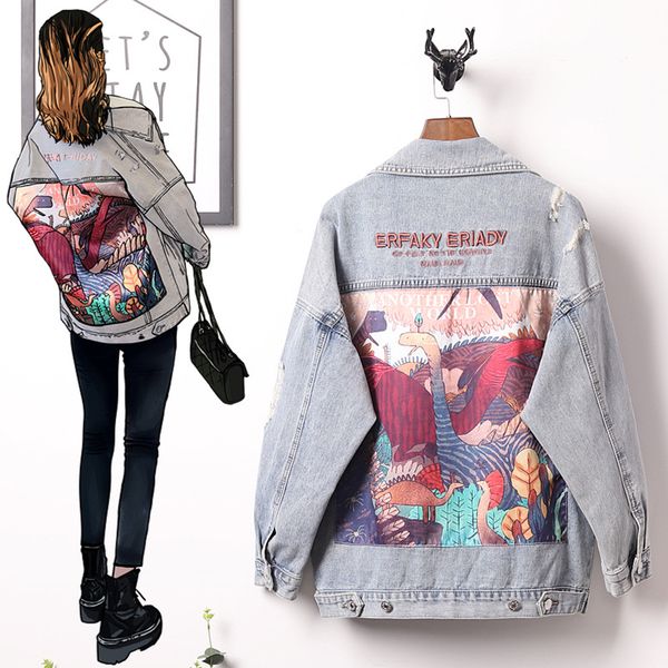 5xl plus size basic coat bombers vintage fabric patchwork denim jacket women cowboy jeans spring frayed ripped hole jean jacket, Tan;black
5xl plus size basic coat bombers vintage fabric patchwork denim jacket women cowboy jeans spring frayed ripped hole jean jacket, Tan;black