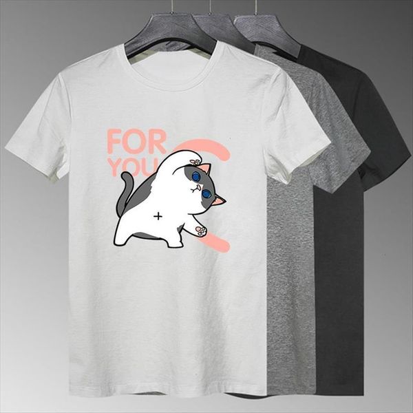 you letter cute cat women print korean trend modern girl fine short sleeve hipster o neck multicolor, White
you letter cute cat women print korean trend modern girl fine short sleeve hipster o neck multicolor, White