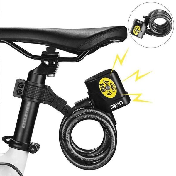 bike locks bicycle lock electronic anti-theft riding 110db cable road safe line
bike locks bicycle lock electronic anti-theft riding 110db cable road safe line