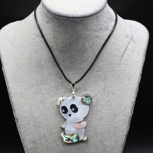 pendant necklaces natural panda colored shell necklace cute animal leather rope jewelry diy charms for women men gift, Silver
pendant necklaces natural panda colored shell necklace cute animal leather rope jewelry diy charms for women men gift, Silver