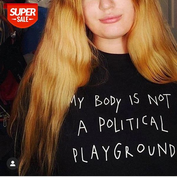 sunfiz yf my body is not political play ground letter printed t shirt women street style outfit cotton short sleeve tee #au0k, White
sunfiz yf my body is not political play ground letter printed t shirt women street style outfit cotton short sleeve tee #au0k, White