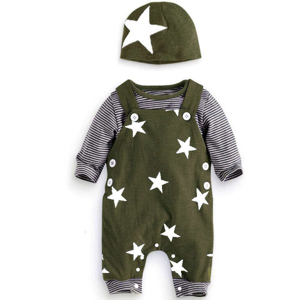 boys' spring and autumn star strap pants long sleeve t-shirt + hat three piece children's suit, Blue
boys' spring and autumn star strap pants long sleeve t-shirt + hat three piece children's suit, Blue