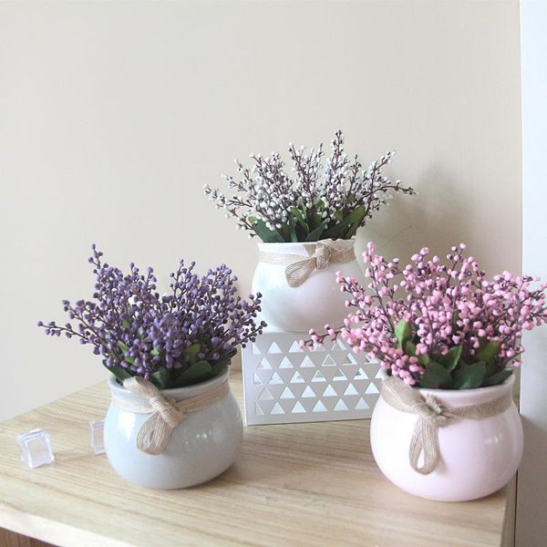 decorative flowers & wreaths european-style pastoral flower branch simulation potted plant small bonsai set fake mini ceramics craft decor o
decorative flowers & wreaths european-style pastoral flower branch simulation potted plant small bonsai set fake mini ceramics craft decor o