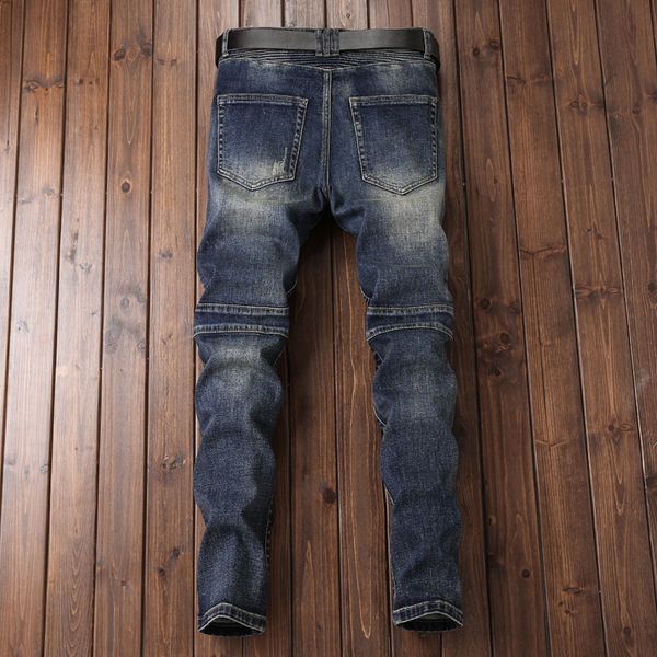 men skinny jeans denim locomotive jean homme ripped spijkerbroeken heren biker stretch pants slim fit men's trousers fa 9a7q, Blue
men skinny jeans denim locomotive jean homme ripped spijkerbroeken heren biker stretch pants slim fit men's trousers fa 9a7q, Blue