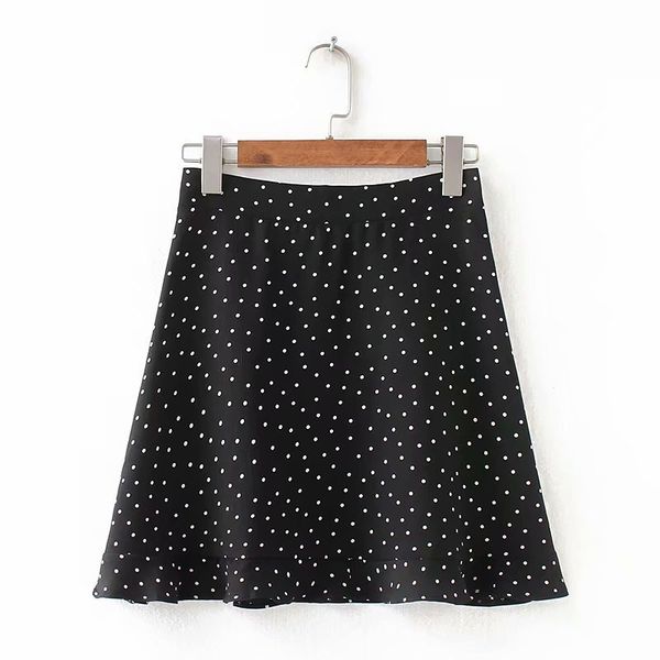 women dots mini skirt green white saia high waistline faldas skirts summer 210518, Black
women dots mini skirt green white saia high waistline faldas skirts summer 210518, Black