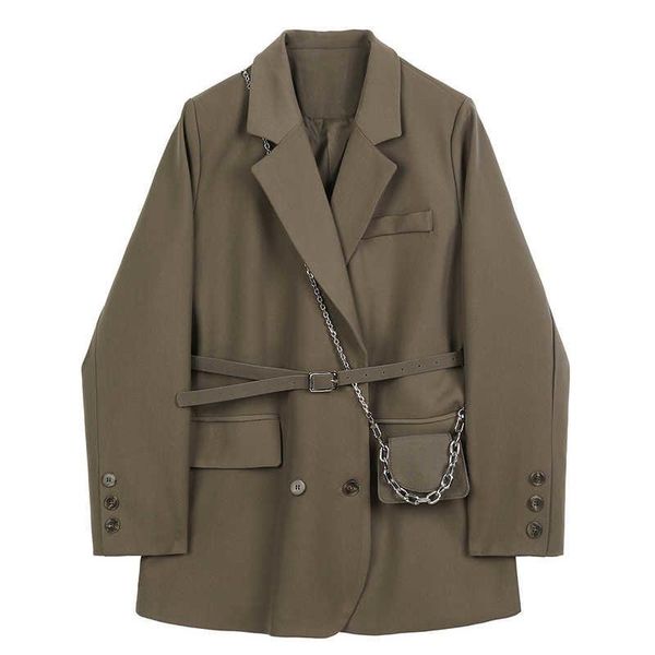 women's suits & blazers women brown pocket big size blazer lapel long sleeve loose fit jacket fashion tide spring autumn 2021 n224, White;black
women's suits & blazers women brown pocket big size blazer lapel long sleeve loose fit jacket fashion tide spring autumn 2021 n224, White;black