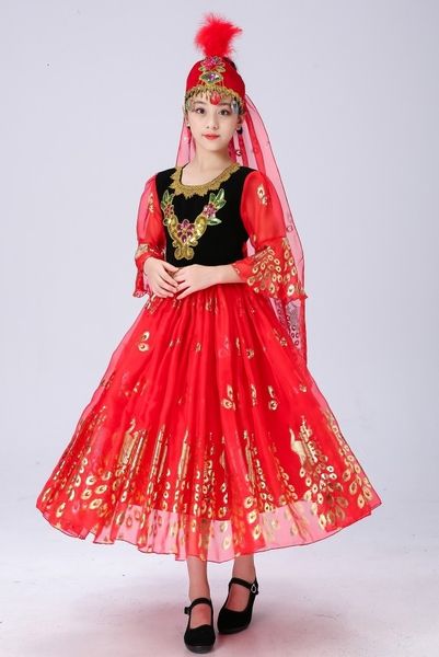 new childrens dance costumes new female dance costumes uighur stage costume children xinjiang costumes girl&boy set, Black;red
new childrens dance costumes new female dance costumes uighur stage costume children xinjiang costumes girl&boy set, Black;red