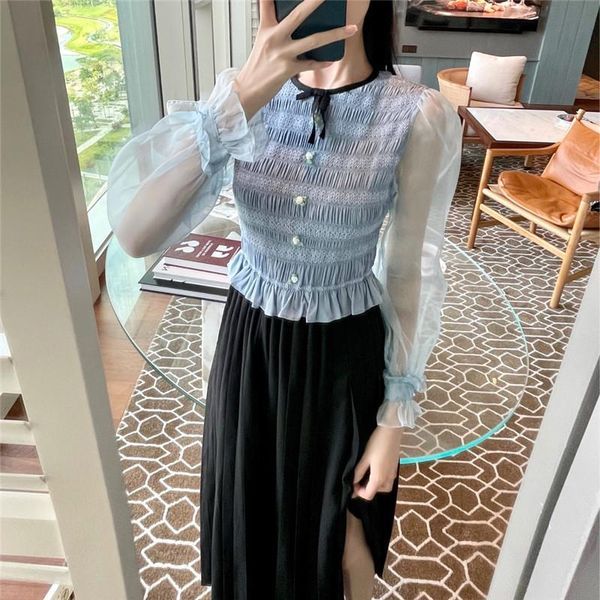 casual dresses ladies elegant ruffles office dress work wear 2021 spring autumn fashion long sleeve maxi chiffon for women, Black;gray
casual dresses ladies elegant ruffles office dress work wear 2021 spring autumn fashion long sleeve maxi chiffon for women, Black;gray