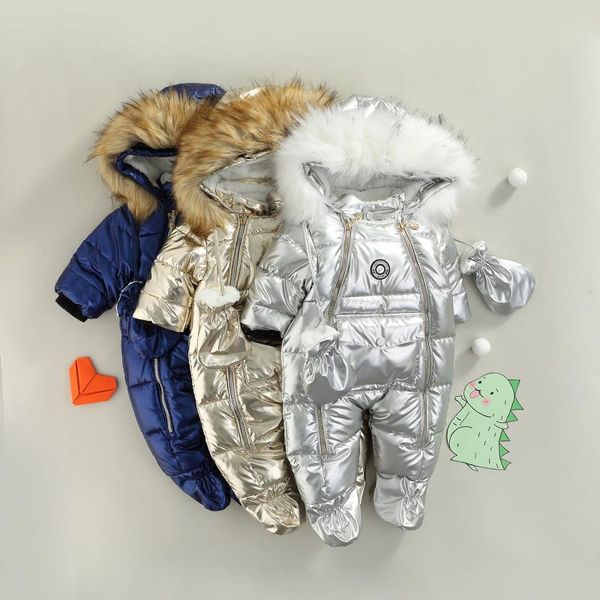 down coat 2021 6-24m baby winter footed jumpsuit glossy fur hooded long sleeves zipper romper with gloves for toddler girls boys, Blue;gray
down coat 2021 6-24m baby winter footed jumpsuit glossy fur hooded long sleeves zipper romper with gloves for toddler girls boys, Blue;gray