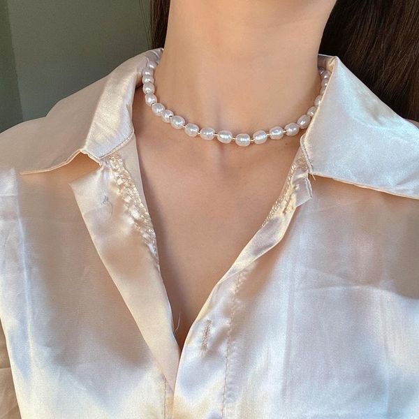 pendant necklaces u-magical korean simulation pearl beaded chokers for women gold color metal toggle clasp necklace jewelry, Silver
pendant necklaces u-magical korean simulation pearl beaded chokers for women gold color metal toggle clasp necklace jewelry, Silver