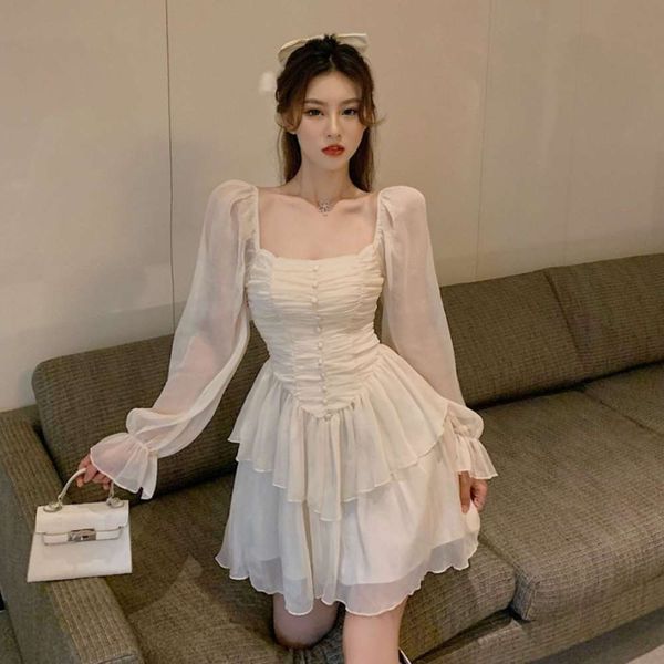 luxury design light mature wind chiffon slim long sleeve pleated dress super fairy temperament dating skirt, Black;gray
luxury design light mature wind chiffon slim long sleeve pleated dress super fairy temperament dating skirt, Black;gray