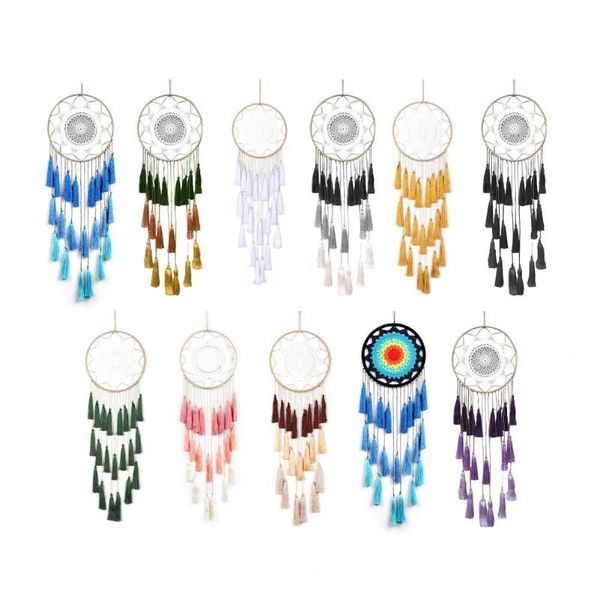 decorative objects & figurines three color tassels round handmade wall hanging wind chime dream catcher home pendant with decor ornaments
decorative objects & figurines three color tassels round handmade wall hanging wind chime dream catcher home pendant with decor ornaments