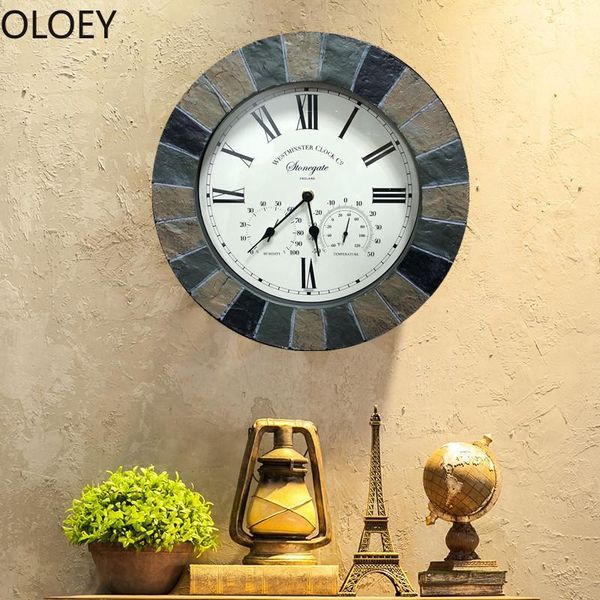 wall clocks nordic large clock vintage multi-function temperature and humidity meter bathroom watch farmhouse decor resin
wall clocks nordic large clock vintage multi-function temperature and humidity meter bathroom watch farmhouse decor resin