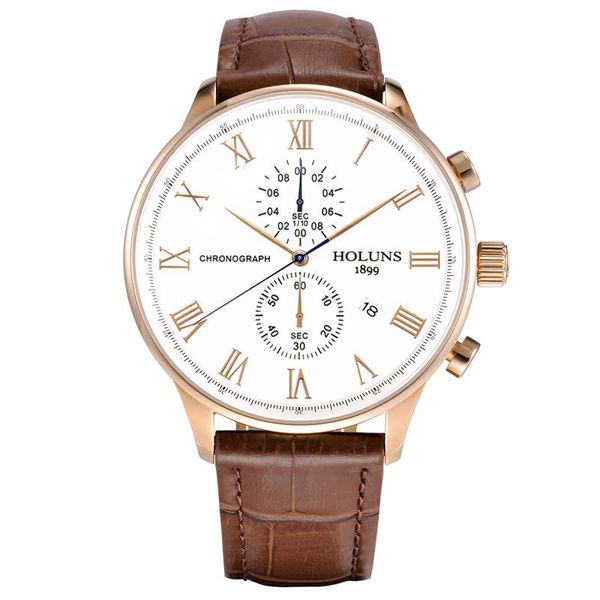 wristwatches holuns mens chronograph watches leather casual quartz watch men sport waterproof clock relogio masculino, Slivery;brown
wristwatches holuns mens chronograph watches leather casual quartz watch men sport waterproof clock relogio masculino, Slivery;brown