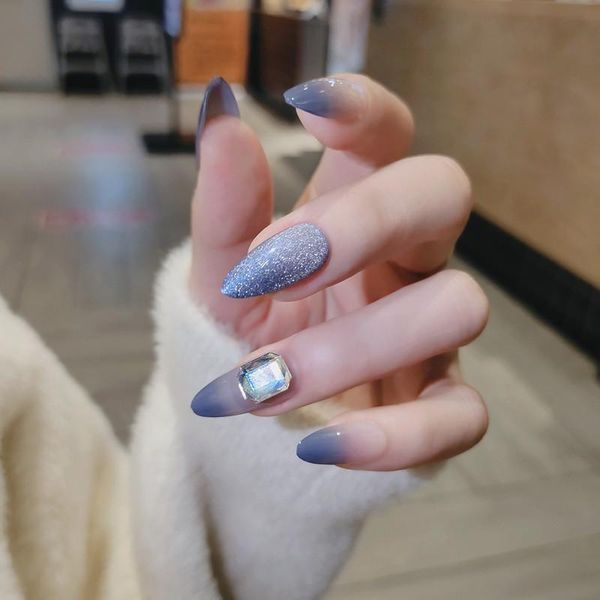 false nails 24pcs artificial with glue sea blue long flashing big diamonds nail stickers fake press on rhinestones dl, Red;gold
false nails 24pcs artificial with glue sea blue long flashing big diamonds nail stickers fake press on rhinestones dl, Red;gold