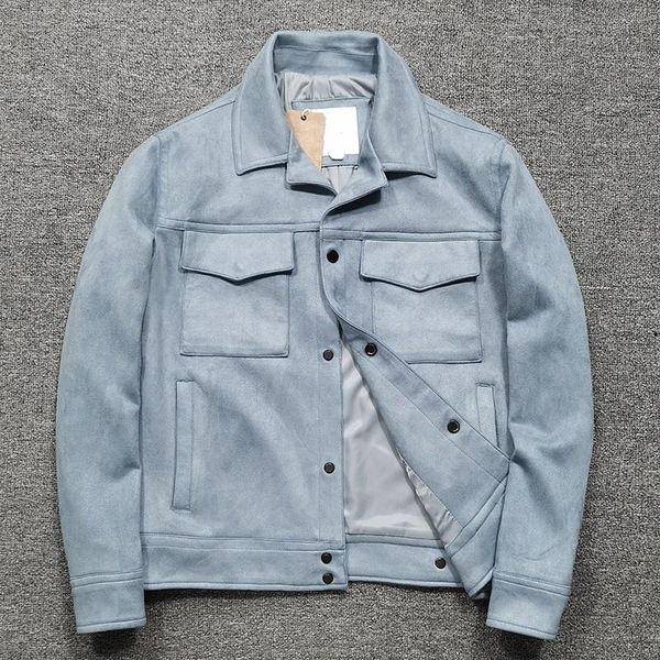 men's jackets jacket suede men vintage lapel single-breasted multi-pockets short coat spring autumn slim fit fashion casual male outerw, Black;brown
men's jackets jacket suede men vintage lapel single-breasted multi-pockets short coat spring autumn slim fit fashion casual male outerw, Black;brown