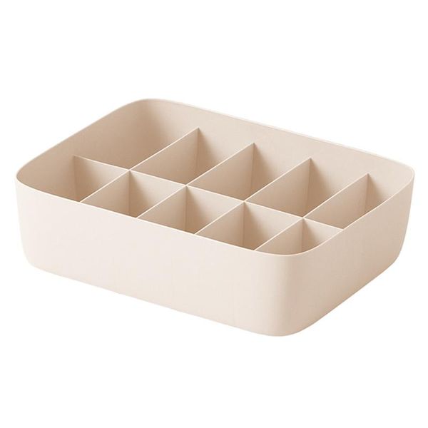 storage drawers 10 grids plastic underwear organizer bra socks tie box drawer with lid - apricot/grey
storage drawers 10 grids plastic underwear organizer bra socks tie box drawer with lid - apricot/grey