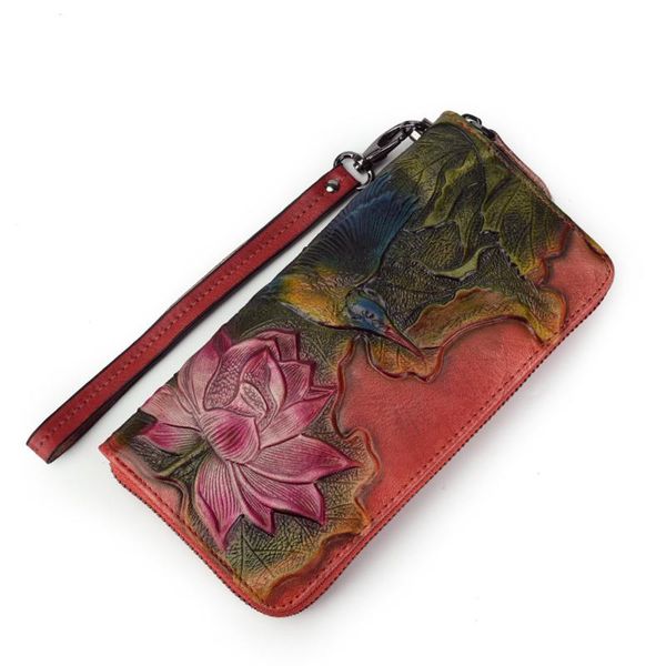 genuine leather womens wallets embossed bag female design clutch long multifunctional coin card holder purses1, Red;black
genuine leather womens wallets embossed bag female design clutch long multifunctional coin card holder purses1, Red;black