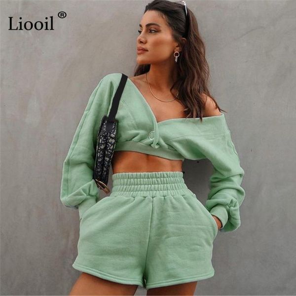 women's tracksuits 2 piece baggy tracksuit set short sweatshirt and shorts with pockets autumn long sleeve streetwear jogger femal, Gray
women's tracksuits 2 piece baggy tracksuit set short sweatshirt and shorts with pockets autumn long sleeve streetwear jogger femal, Gray