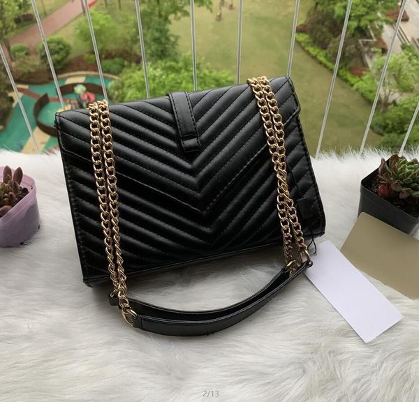 2 colors women shoulder bag black and gold chain bags crossbody pure color handbag messenger tote purse wallet
2 colors women shoulder bag black and gold chain bags crossbody pure color handbag messenger tote purse wallet
