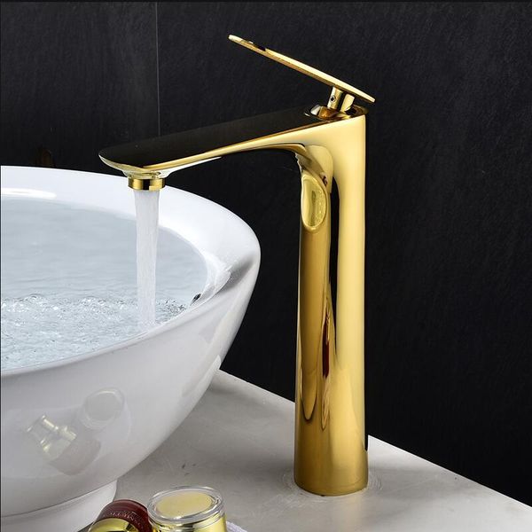 2021 new faucets gold bathroom single handle basin mixer tap bath tall faucet brass sink water crane 4h5g
2021 new faucets gold bathroom single handle basin mixer tap bath tall faucet brass sink water crane 4h5g