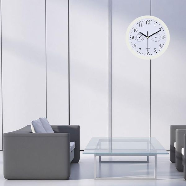 wall clocks clock with and hygrometer non-ticking accurate battery operated hanging for home office (white)
wall clocks clock with and hygrometer non-ticking accurate battery operated hanging for home office (white)