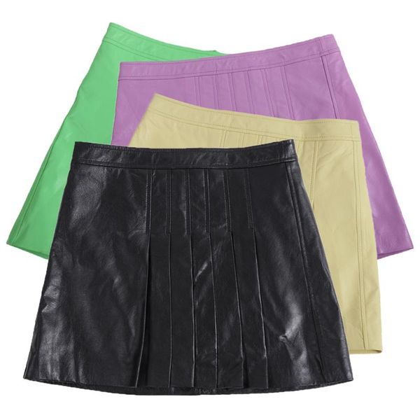skirts 10 colors yoloagain women genuine leather skirt ladies a-line real sheepskin, Black
skirts 10 colors yoloagain women genuine leather skirt ladies a-line real sheepskin, Black