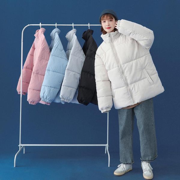 women's down & parkas fashion winter women solid colors zipper long sleeve stand-up collar jacket female cotton padded warm coat, Black
women's down & parkas fashion winter women solid colors zipper long sleeve stand-up collar jacket female cotton padded warm coat, Black