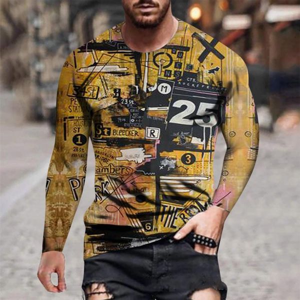 men's t-shirts 2021 casual t-shirt long-sleeved tee shirt 3d digital printing european and american tshirt, White;black
men's t-shirts 2021 casual t-shirt long-sleeved tee shirt 3d digital printing european and american tshirt, White;black