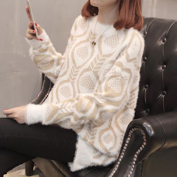 women's sweaters knitted sweater women clothes 2021 korean oversized autumn winter pullover womens pull femme tx8668hg36 kj2347, White;black
women's sweaters knitted sweater women clothes 2021 korean oversized autumn winter pullover womens pull femme tx8668hg36 kj2347, White;black