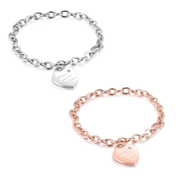 korean heart pendant bracelet titanium steel plated rose gold women's love chain student accessories, Golden;silver
korean heart pendant bracelet titanium steel plated rose gold women's love chain student accessories, Golden;silver
