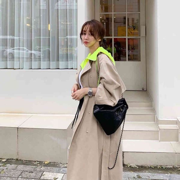 women's trench coats slightly overed loose with hoodie woman's coat female shredded trench for chic korean ladies'blouse, Tan;black
women's trench coats slightly overed loose with hoodie woman's coat female shredded trench for chic korean ladies'blouse, Tan;black