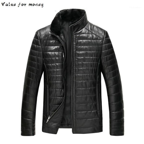 men's leather & faux size plus 5xl winter genuine jacket men fashion collar sheepskin real down coat mens thick warm clothes, Black
men's leather & faux size plus 5xl winter genuine jacket men fashion collar sheepskin real down coat mens thick warm clothes, Black