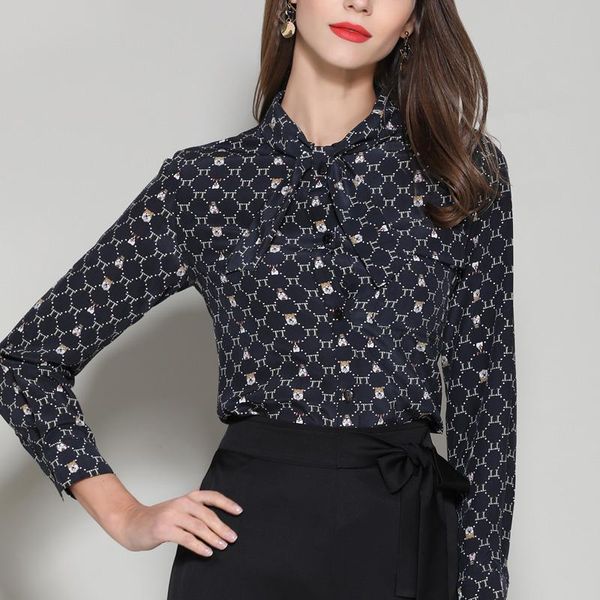 women's blouses & shirts silk stain office lady full sleeve plus size woman summer 2021 formal black sailor collar work, White
women's blouses & shirts silk stain office lady full sleeve plus size woman summer 2021 formal black sailor collar work, White