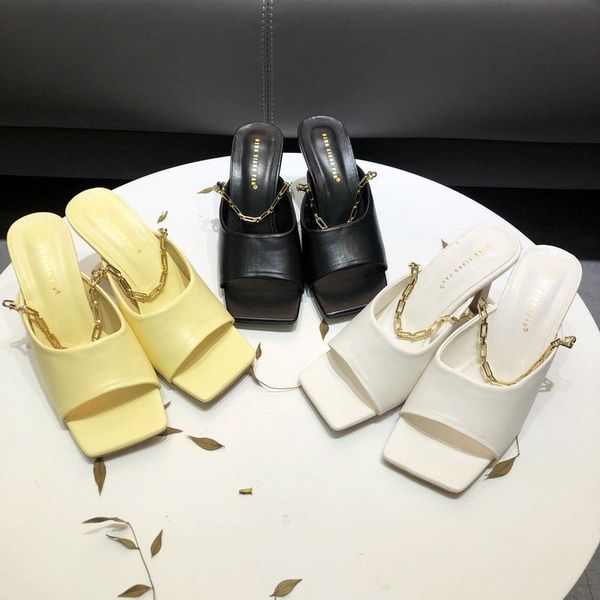 in early spring of 2021, new women's shoes, square-toed high-heeled shoes, chain lacing, versatile single stiletto and st, Black
in early spring of 2021, new women's shoes, square-toed high-heeled shoes, chain lacing, versatile single stiletto and st, Black