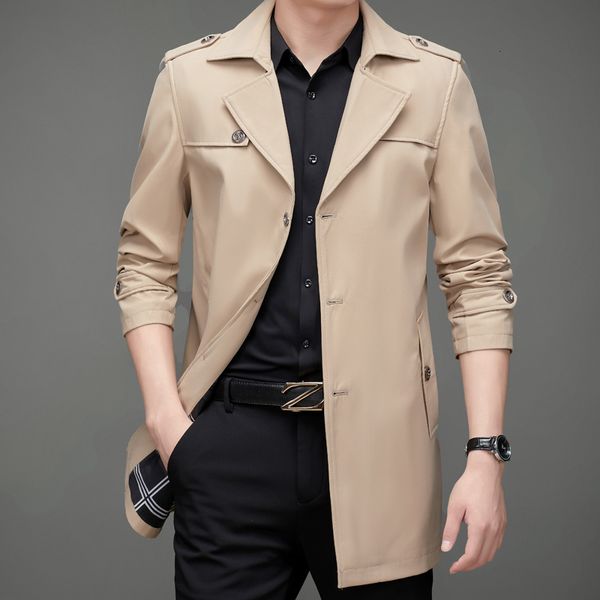 men's wool & blends fashion male businessman's jacket long cotton casual winter trench s wkqd, Black
men's wool & blends fashion male businessman's jacket long cotton casual winter trench s wkqd, Black