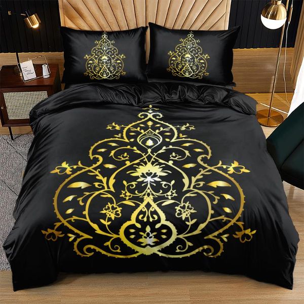 bedding sets digital printed duvet cover set retro flower quilt covers 3 piece gold color bed linen king size bedspreads
bedding sets digital printed duvet cover set retro flower quilt covers 3 piece gold color bed linen king size bedspreads