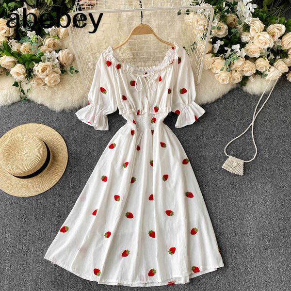 women embroidery dress square collar puff-sleeve a-line dresses summer ruffles beach midi dress 210715, Black;gray
women embroidery dress square collar puff-sleeve a-line dresses summer ruffles beach midi dress 210715, Black;gray