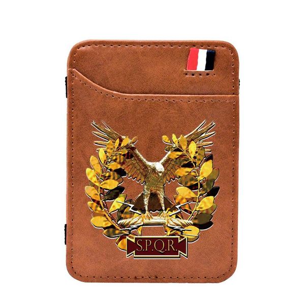 card holders vintage brown ancient rome eagle spqr digital printing holder purse men women leather magic wallets, Brown;gray
card holders vintage brown ancient rome eagle spqr digital printing holder purse men women leather magic wallets, Brown;gray