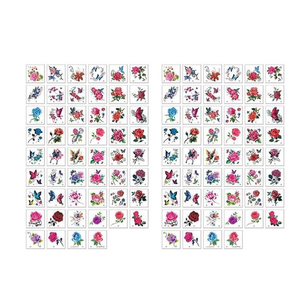 temporary tattoos 104pcs/2sets waterproof stickers lady rose floral body art transfer 3d butterfly flowers fake
temporary tattoos 104pcs/2sets waterproof stickers lady rose floral body art transfer 3d butterfly flowers fake