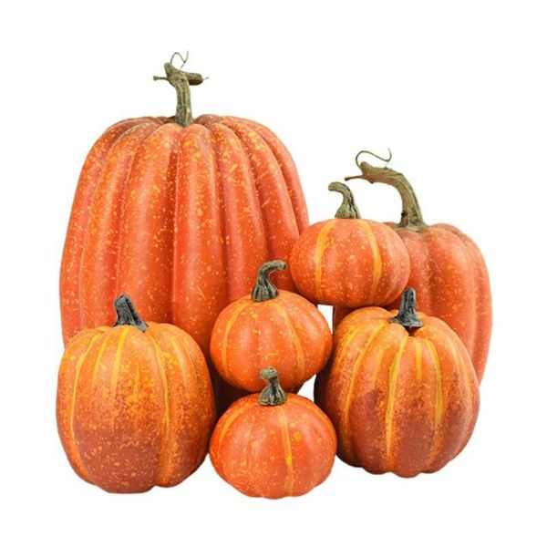 decorative flowers & wreaths artificial pumpkins 7pcs assorted fake simulation pumpkin for halloween thanksgiving party home decoration
decorative flowers & wreaths artificial pumpkins 7pcs assorted fake simulation pumpkin for halloween thanksgiving party home decoration