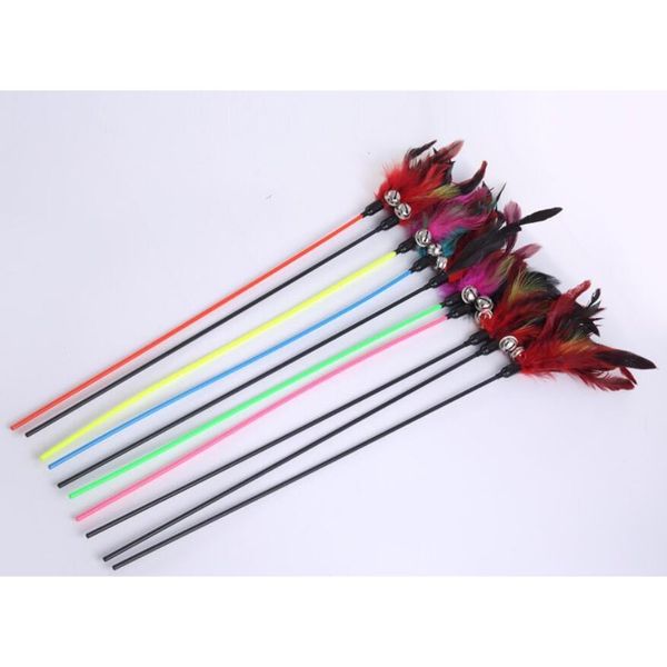 new cat toys soft colorful feather bell rod toy for cat kitten funny playing interactive toy jllink xmh_home
new cat toys soft colorful feather bell rod toy for cat kitten funny playing interactive toy jllink xmh_home
