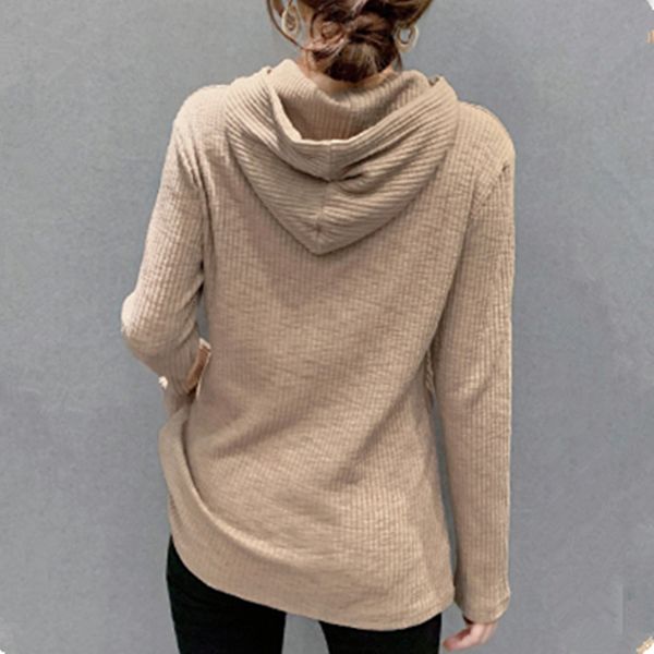 2021 new fall winter european clothes t-shirt girl fashion mock neck hooded button casual women pullover pockets cotton tees t0n008a rl, White
2021 new fall winter european clothes t-shirt girl fashion mock neck hooded button casual women pullover pockets cotton tees t0n008a rl, White