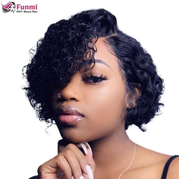 lace wigs pixie cut wig short curly bob human hair for women pre plucked part, Black;brown
lace wigs pixie cut wig short curly bob human hair for women pre plucked part, Black;brown