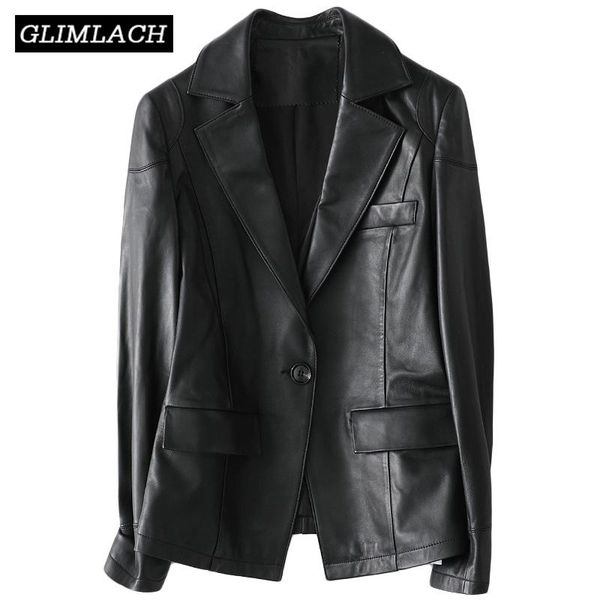 women's leather & faux 2021 black office lady genuine blazer jacket 100% lambskin slim real suit coats women autumn casual overcoat
women's leather & faux 2021 black office lady genuine blazer jacket 100% lambskin slim real suit coats women autumn casual overcoat