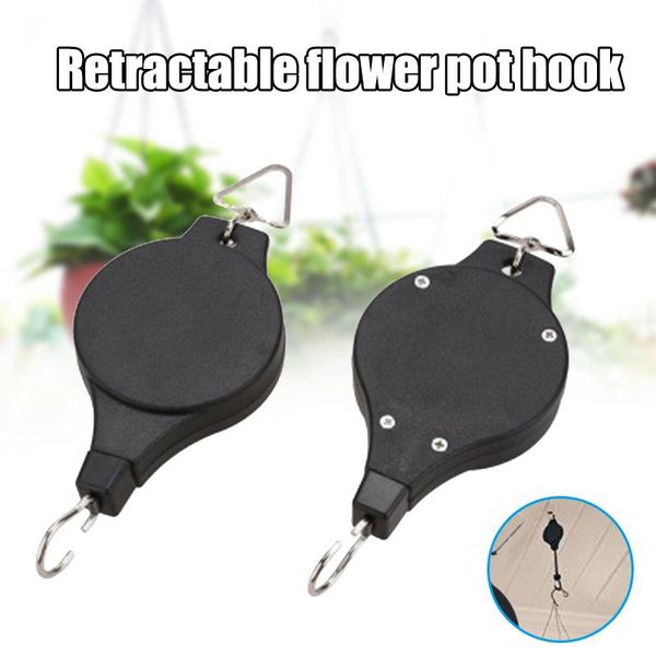 hooks & rails 1/2pcs retractable pulley plant flower handing basket pots hook hanger garden kit f2
hooks & rails 1/2pcs retractable pulley plant flower handing basket pots hook hanger garden kit f2