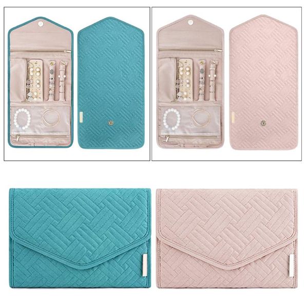 storage bags travel jewelry organizer bag foldable case for rings, necklaces, bracelets, earrings 
storage bags travel jewelry organizer bag foldable case for rings, necklaces, bracelets, earrings